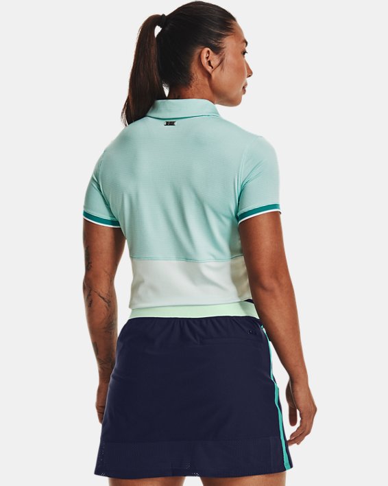 Women's UA Zinger Point Short Sleeve Polo, Green, pdpMainDesktop image number 1